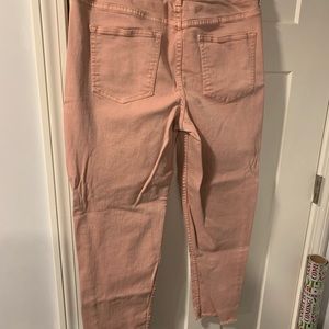 Pink skinny jeans